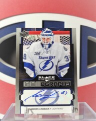 Anders Lindback 2013-14 -  Autograph Gemography Black Diamond Upper Deck